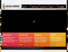 Tablet Screenshot of musikgrimm.ch